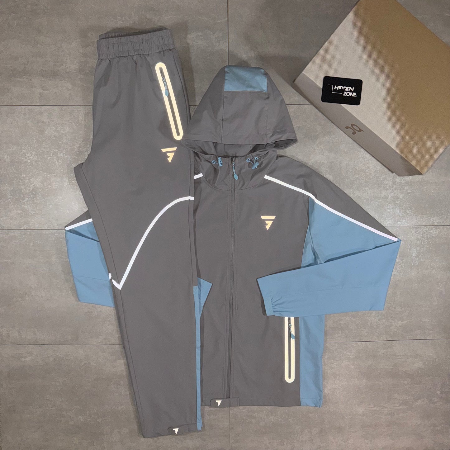 GRIID Tracksuit - Baby Blue/Grey