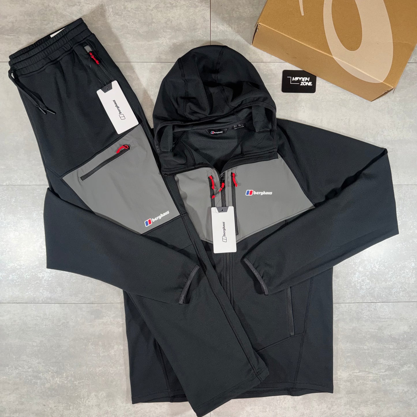 Berghaus Relaxed Fit Tracksuit - Black Grey