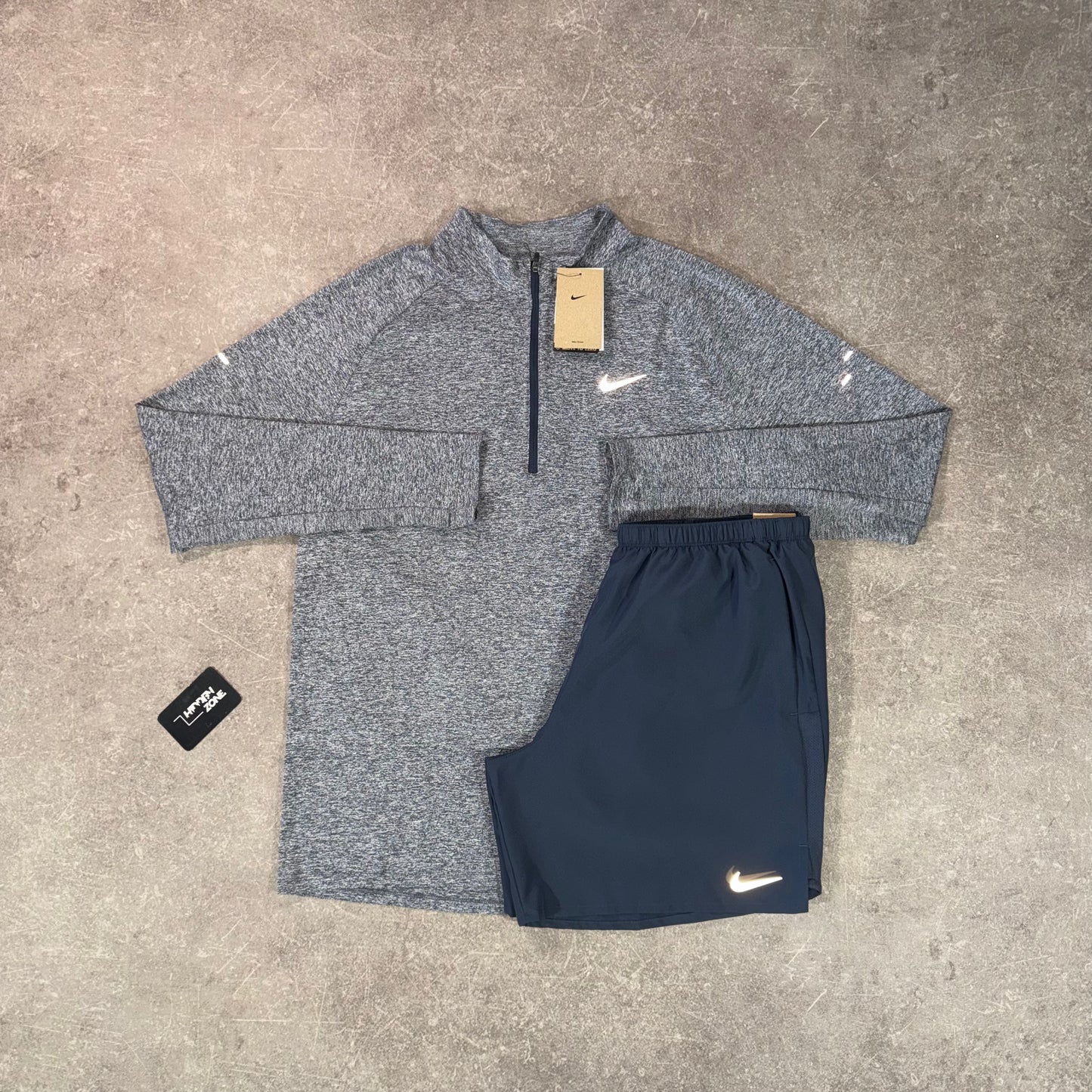 Nike Stride 1/2 Twin Set - Grey/Navy