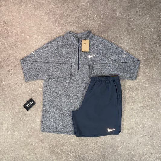 Nike Stride 1/2 Twin Set - Grey/Navy