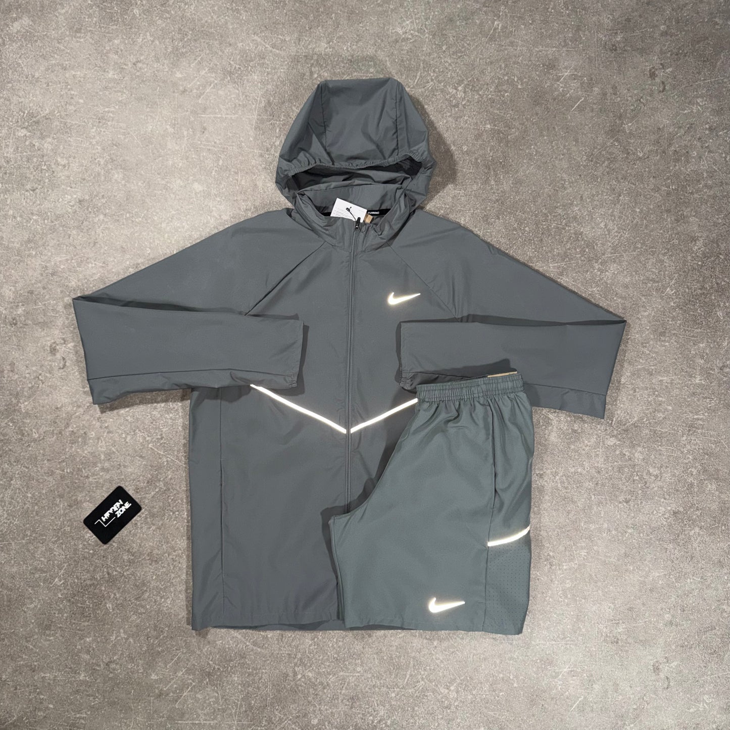 Nike Miler Windbreaker Twin Set - Grey