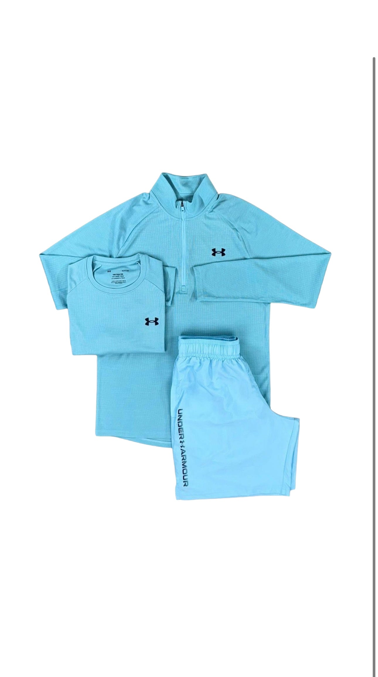 Under Armour Textured 1/2 Tri Set - Baby Blue