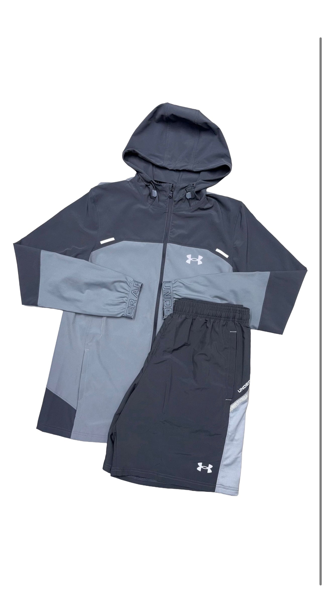 Under Armour Grey Tech Utility Windbreaker/Short