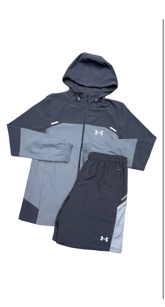 Under Armour Grey Tech Utility Windbreaker/Short